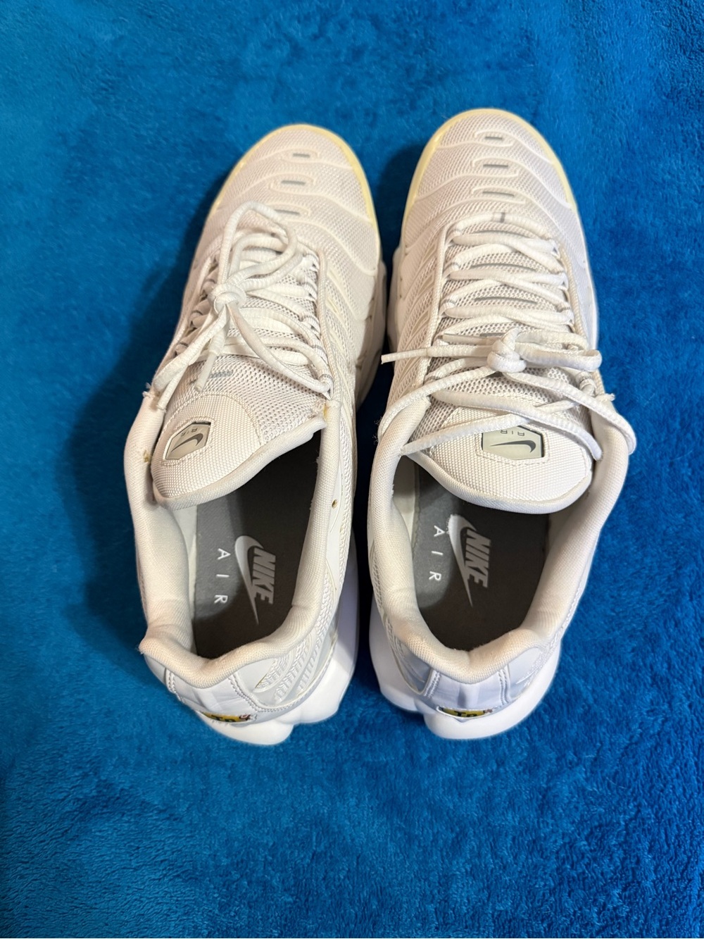 Nike Air Max Plus Tn all white Mens size 12 - Picture 3 of 8